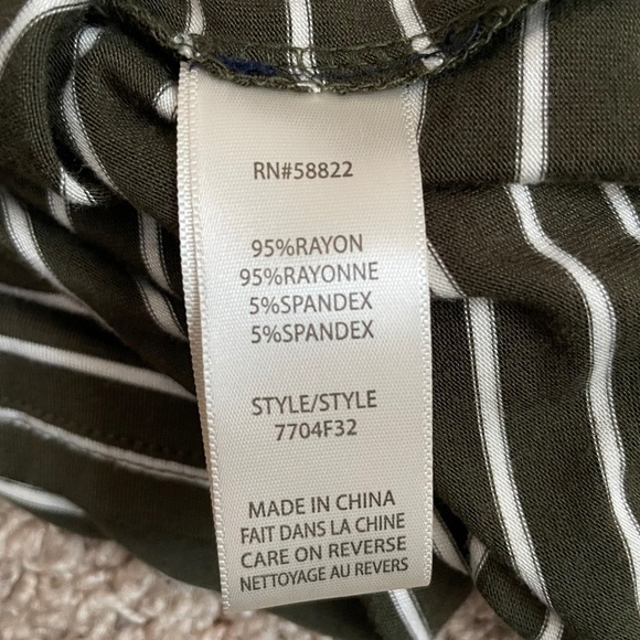 Nwt Max Studio Off The Shoulder Striped Shirt | S - Picture 7 of 7